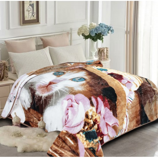 Korean Mink Blanket Animal Printed - 4kg