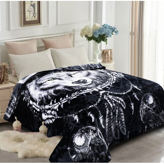 【新品未使用】MINK BLANKET ダブルサイズ 180×230cm Korean Mink Blanket Solid - 4kg