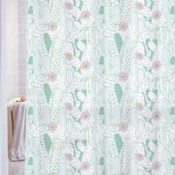 PEVA Printed Liner with Metal Hooks