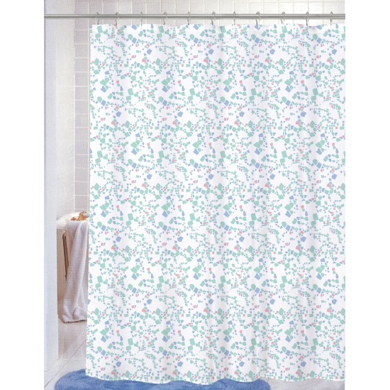 PEVA Printed Liner with Metal Hooks