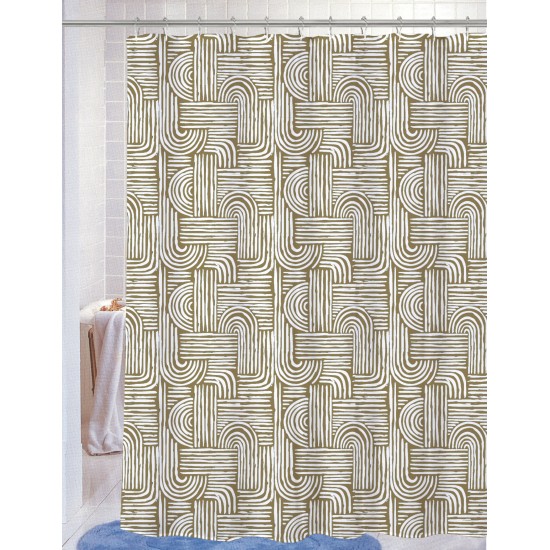 PEVA Printed Liner with Metal Hooks