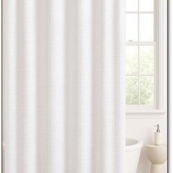 Embossed Fabric Shower Curtain