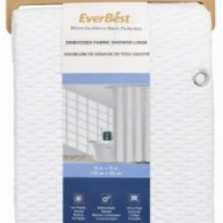 Embossed Fabric Shower Curtain