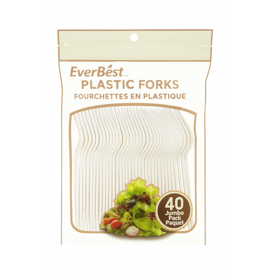 Disposable Fork- 6 inch, 150 mm - 40pcs/pack
