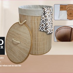 Bamboo Hamper - Round