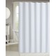 Marina Solid Shower Curtain Polyester with 12 Metal Hooks 70" X 72" - 178cm X 183cm / Marina rideau de douche solide en polyester avec 12 crochets en métal