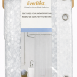 Textured PEVA Shower Curtain