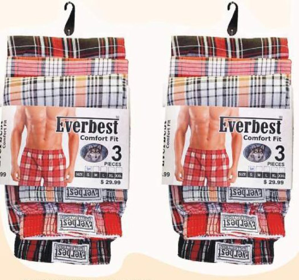 Men's Boxer Briefs - Everbest TM/MC - Comfort Fit - 2 Pack