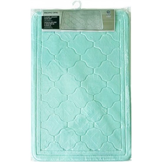 Pacific Opal Flannel Memory Foam Mat / Tapis en mousse à mémoire en flanelle 24" X 36" / 61cm X 91 cm