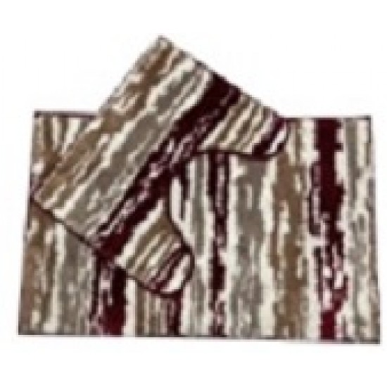 Thunder Bay - 15 Pieces Bathroom Mat Set with Matching Shower Curtain