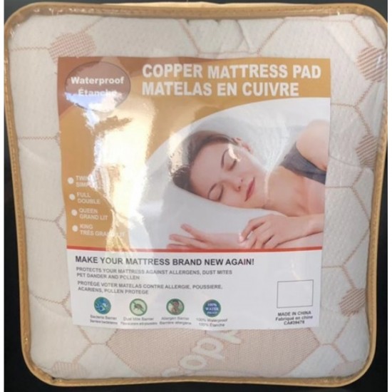 Copper Mattress Pad Waterproof