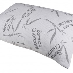 Bamboo Charcoal Memory Foam Pillow - Rolled