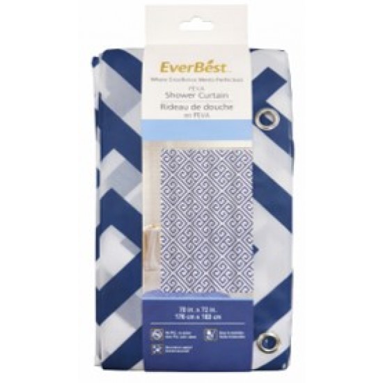 PEVA Printed Liner with Metal Grommets & Magnets