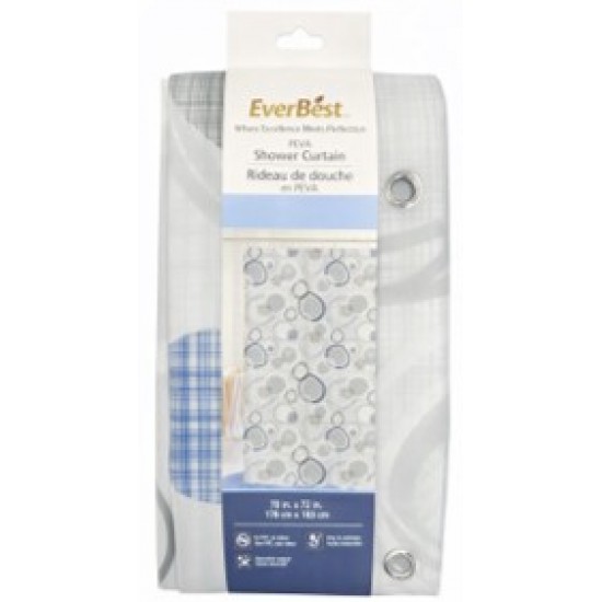 PEVA Printed Liner with Metal Grommets & Magnets