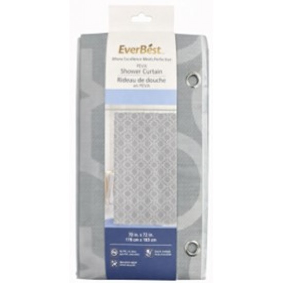 PEVA Printed Liner with Metal Grommets & Magnets