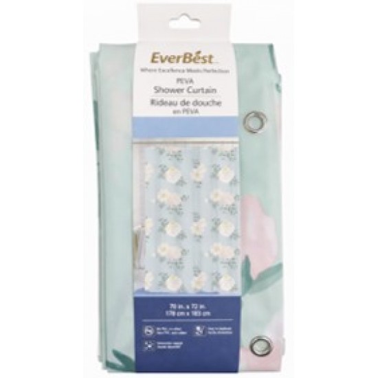 PEVA Printed Liner with Metal Grommets & Magnets
