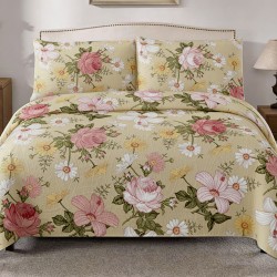 Quilt - 3 Piece Set - Printed - Option A