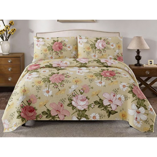 Quilt - 3 Piece Set - Printed - Option A