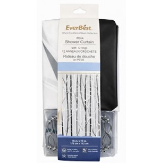 PEVA Printed Liner with Metal Hooks