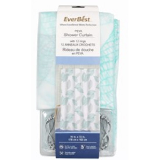 PEVA Printed Liner with Metal Hooks