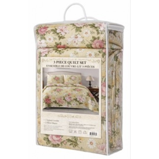Quilt - 3 Piece Set - Printed - Option A