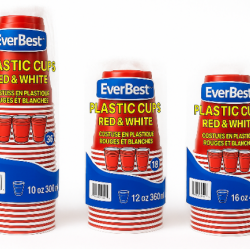 10 oz. 300 ml, Red + White (36pcs/pack)